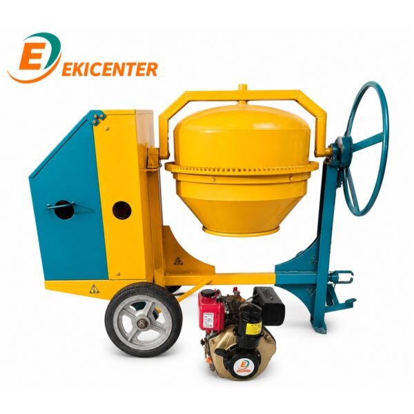 Mezcladora de medio bulto con motor diesel de 5hp