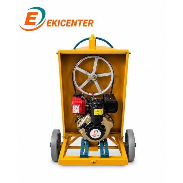 Mezcladora de medio bulto con motor diesel de 5hp
