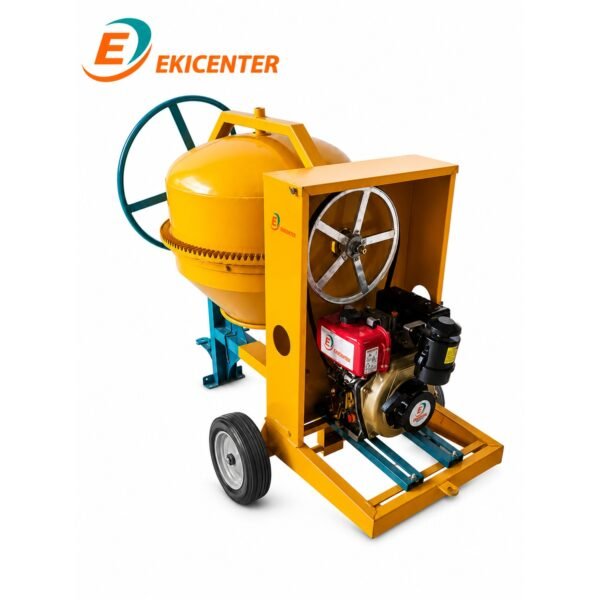 Mezcladora de medio bulto con motor diesel de 5hp